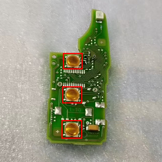 for Volkswagen VW 202AD Flip Remote Fob PCB Repair Kit -Micro Switches+Crystal+Transponder Coil