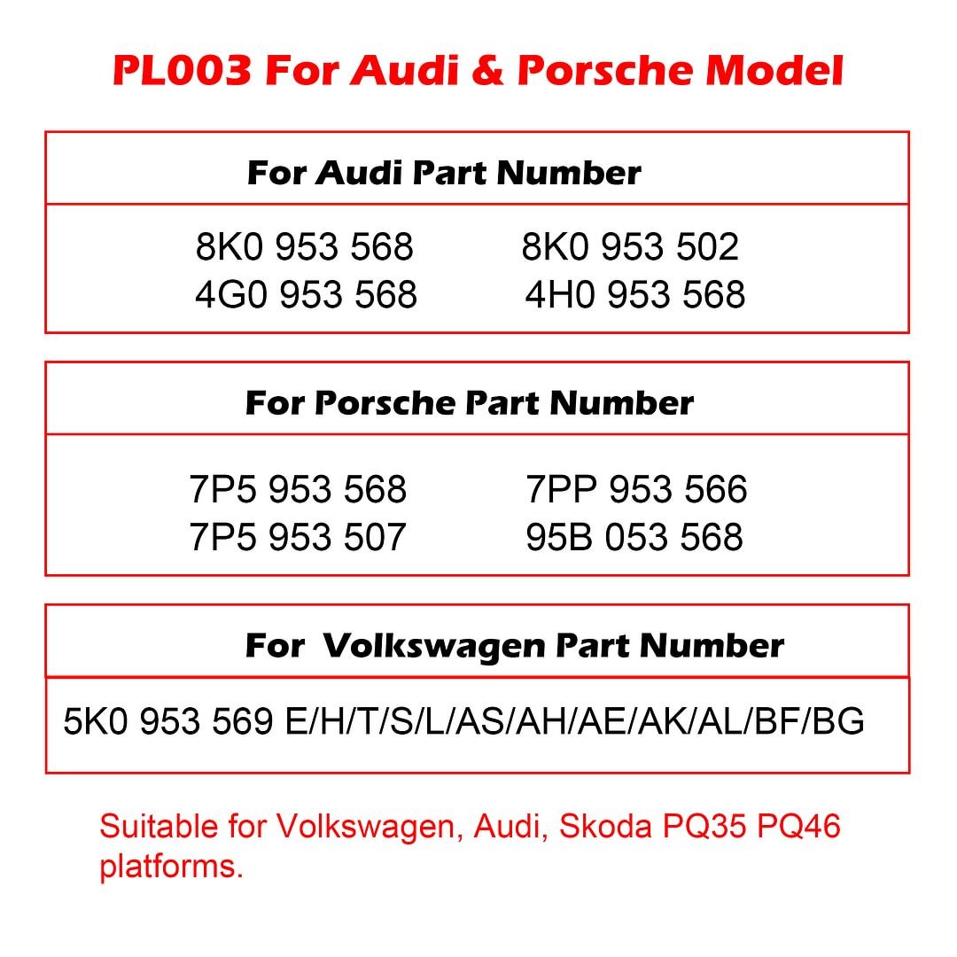 WOYO PL003 Steering Angle Sensor Tester for AUDI LRE 16 4G/8K 8K0 953 568 On Bench Test