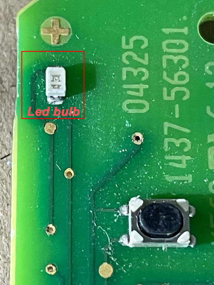 Mazda CX5 Remote Key Fob PCB Board Repair Components (Micro Switches, Crystal, Transponder Coil,battery Rack)