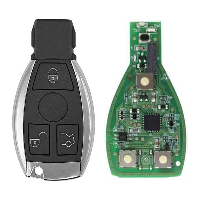 for 2013 Mercedes Benz BGA Remote Key Fob PCB Support 315MHZ-433MHZ Frequency Adjustable & Reprogrammable