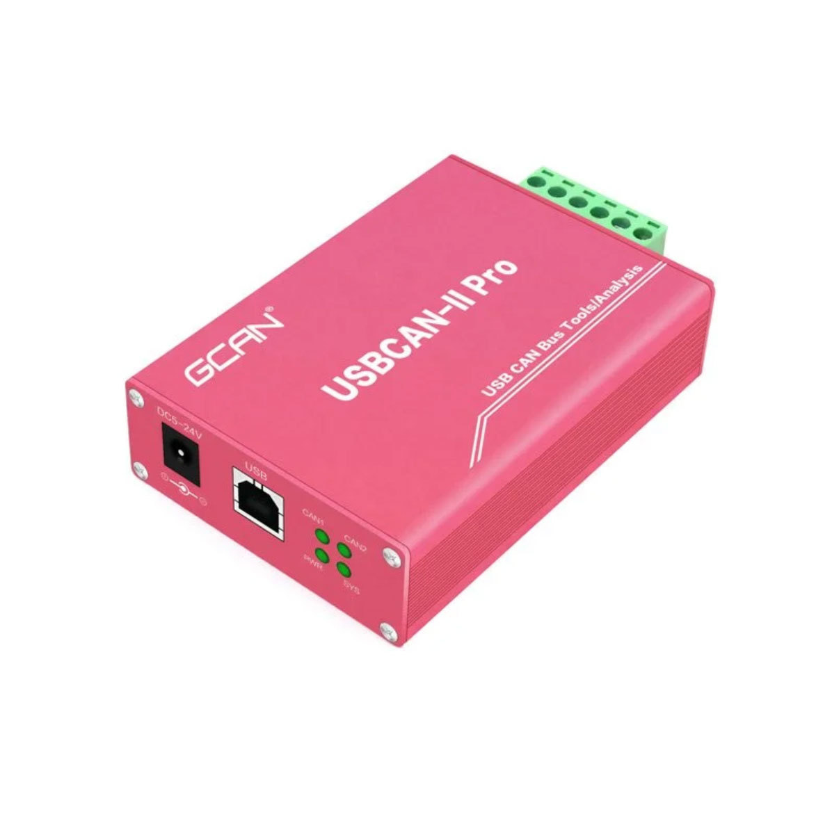 GCAN USBCAN-II PRO Two-channels CAN BUS Analyzer for CAN-bus Network Diagnosis and Test