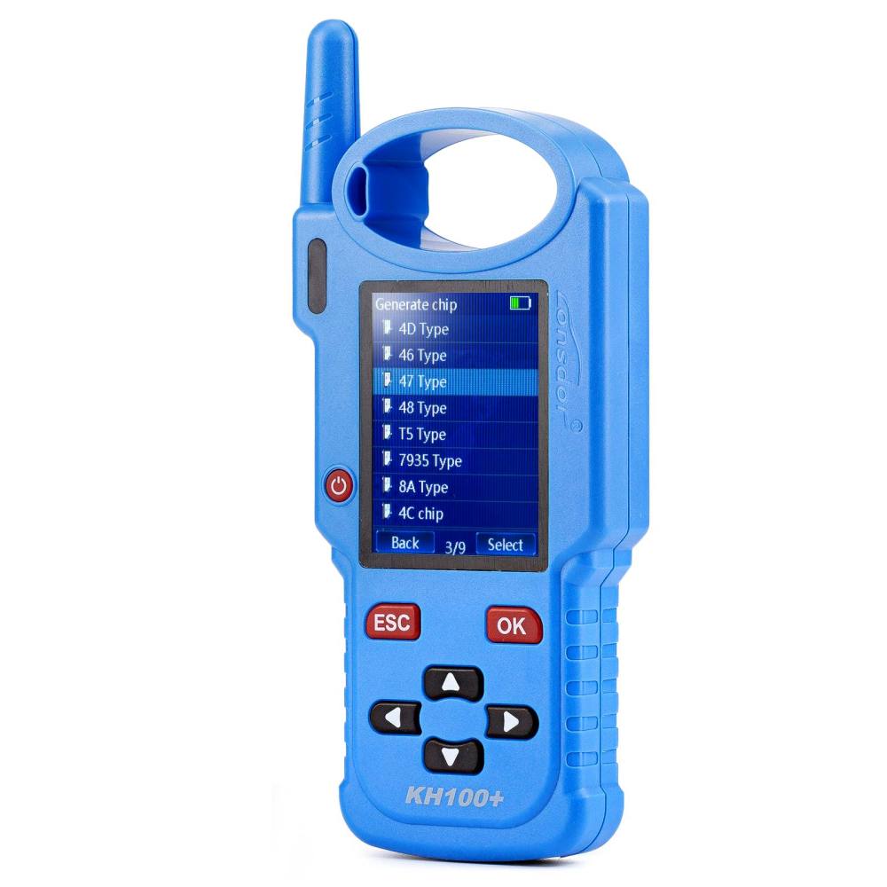 Lonsdor KH100+ Key Programmer Remote Generator & 4D/46/48 Chip Simulation Tool Support 8A(H chip) Generation