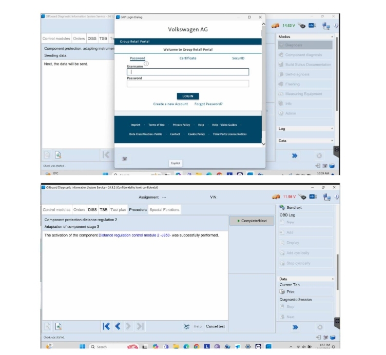 (One Time) GRP Account Odis 24 Odis Online Access Remote One Time Login For Audi VW Skoda Seat