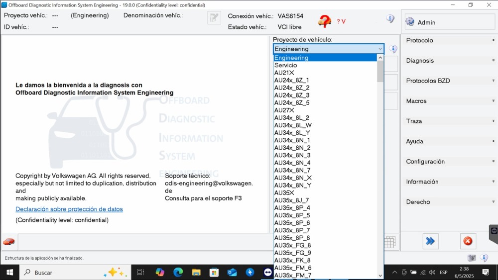 Odis Service 24.1.2/25.0.1 Odis Engineering 18/19 Software Remote Download Install Support GRP Login Vas6154A Serials