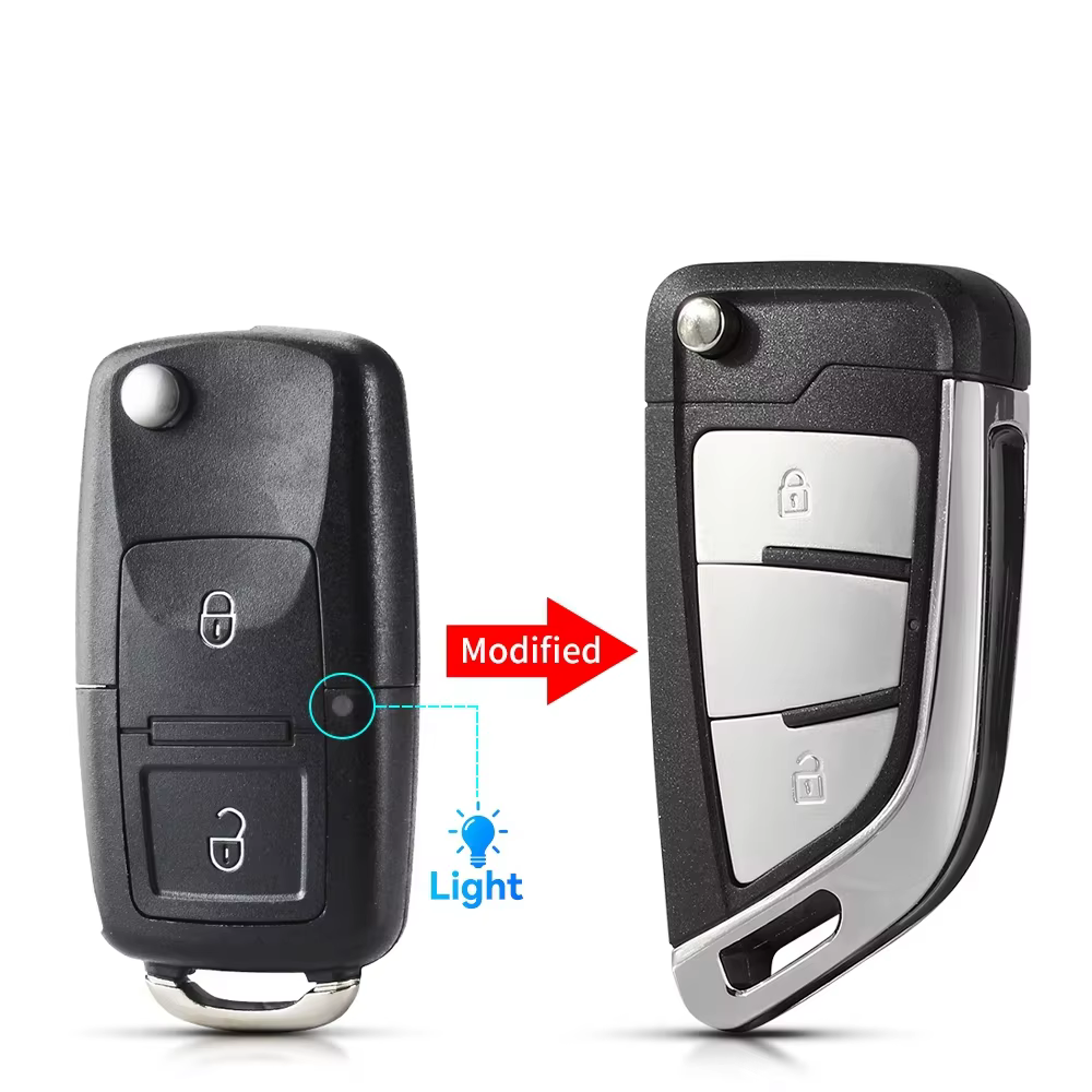 Modified Key Shells for Volkswagen Remote Fobs Empty Blank Case No Chip No PCB Board