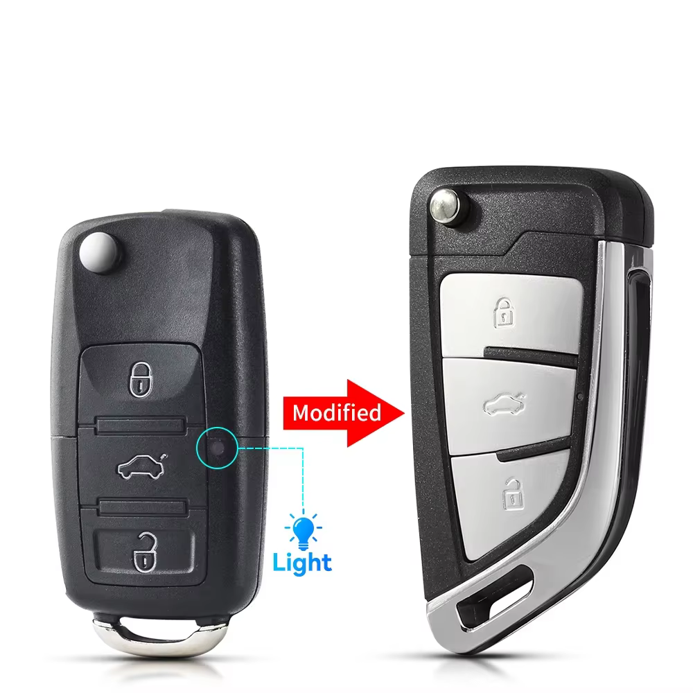 Modified Key Shells for Volkswagen Remote Fobs Empty Blank Case No Chip No PCB Board