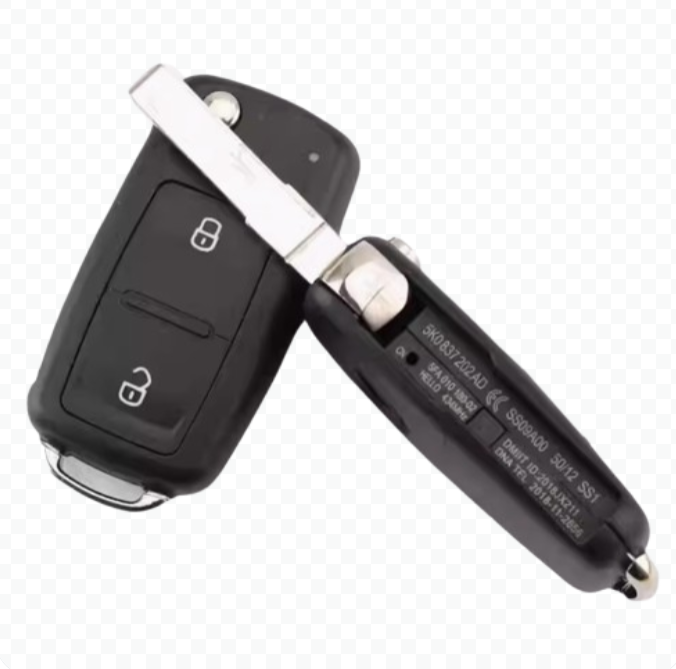 for Volkswagen Flip Key Shell Switchblade Key Empty Blank Case No Chip No PCB Board