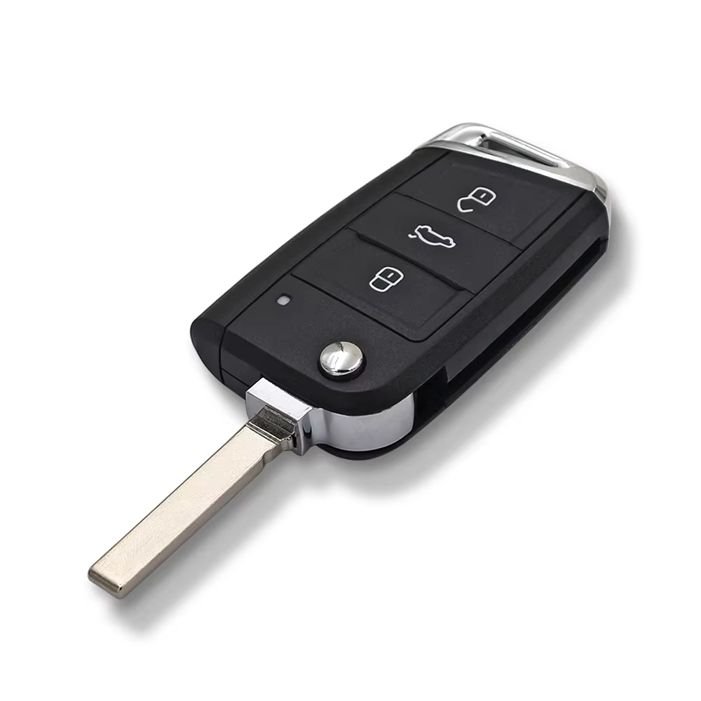 for Volkswagen Flip Key Shell Switchblade Key Empty Blank Case No Chip No PCB Board