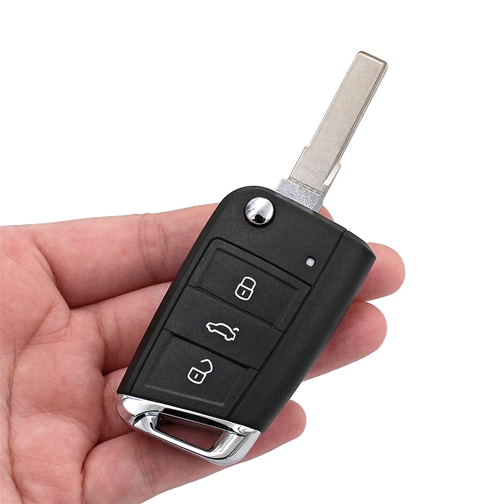 for Volkswagen Flip Key Shell Switchblade Key Empty Blank Case No Chip No PCB Board