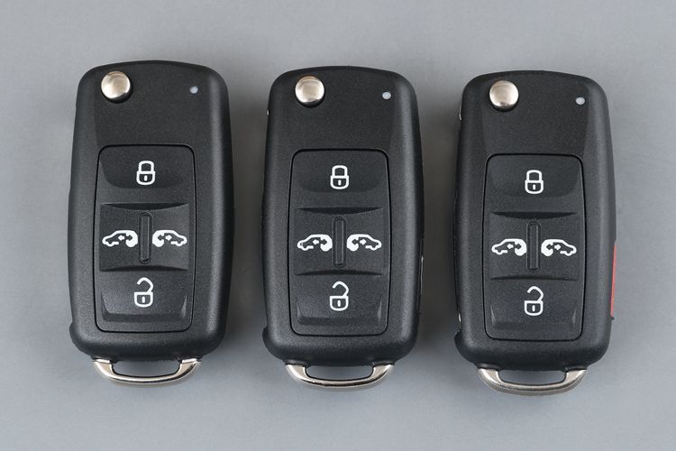 for Volkswagen Flip Key Shell Switchblade Key Empty Blank Case No Chip No PCB Board