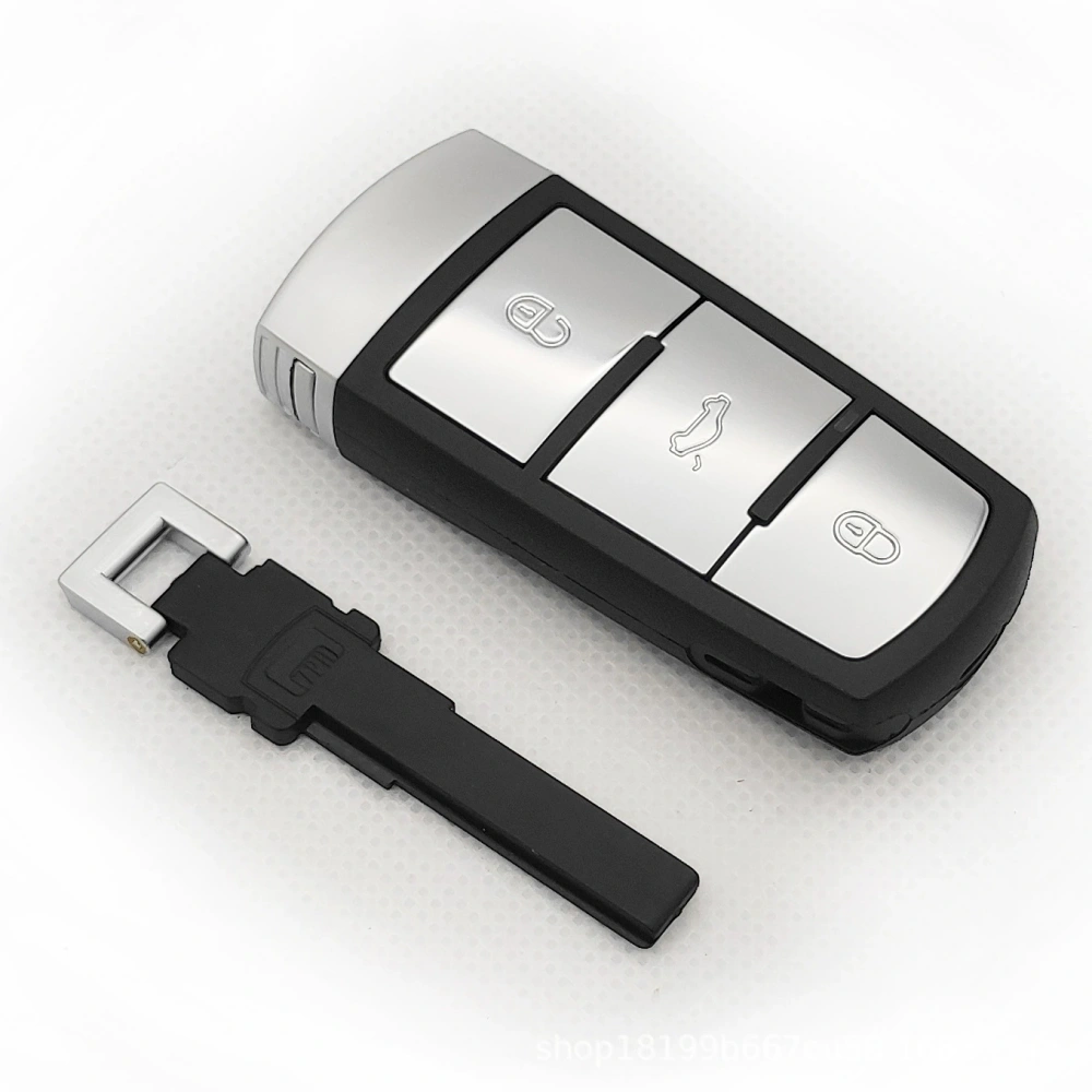 for Volkswagen Smart Car Key Shell with Spare Key Blade Empty Blank Case No Chip No PCB Board