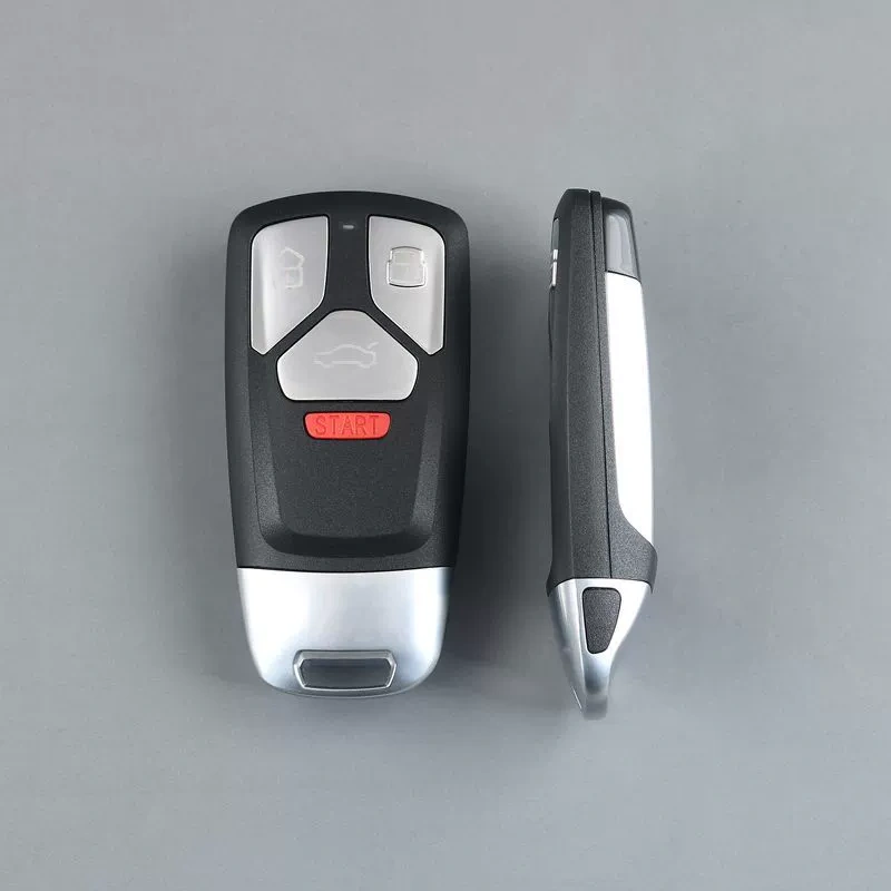 for Audi Smart Card Shell with Spare Key Blade Empty Blank Case No Chip No PCB Board