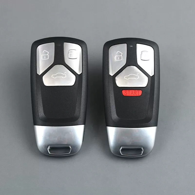 for Audi Smart Card Shell with Spare Key Blade Empty Blank Case No Chip No PCB Board