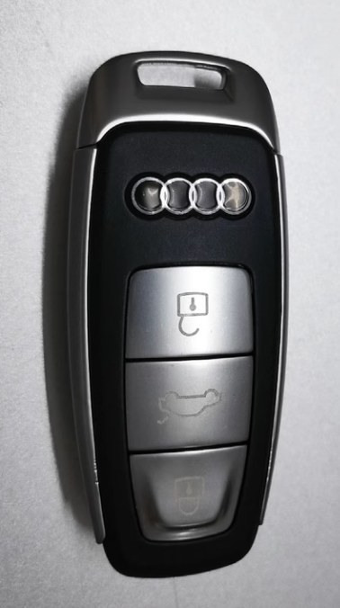 for Audi Smart Card Shell with Spare Key Blade Empty Blank Case No Chip No PCB Board