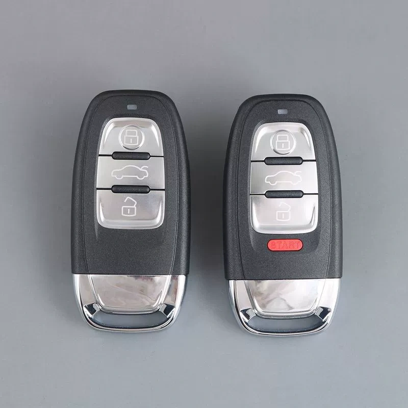 for Audi Smart Card Shell with Spare Key Blade Empty Blank Case No Chip No PCB Board