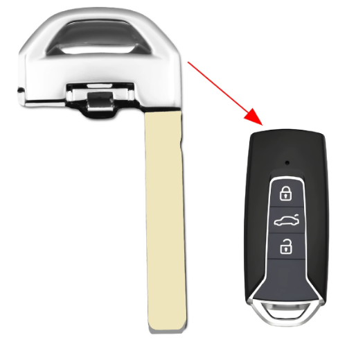 Mechanical Key for Volkswagen Smart Remote Fobs Spare Key Replacement