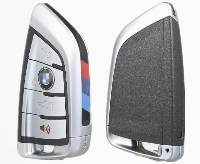 for BMW Smart Card Shell with Spare Key Blade Empty Blank Case No Chip No PCB Board