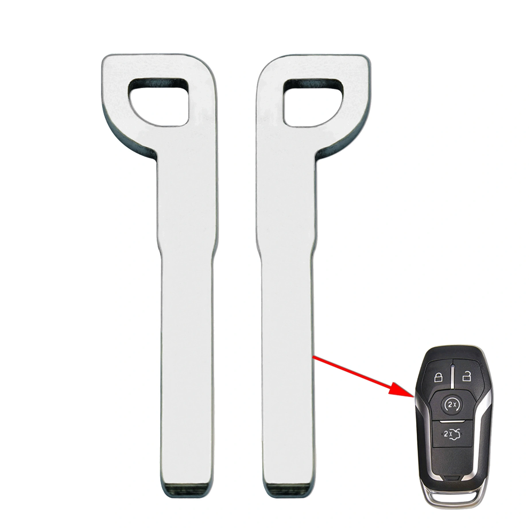 Mechanical Keys Replacement for Ford Smart Card Keyless Entry Remote Fob