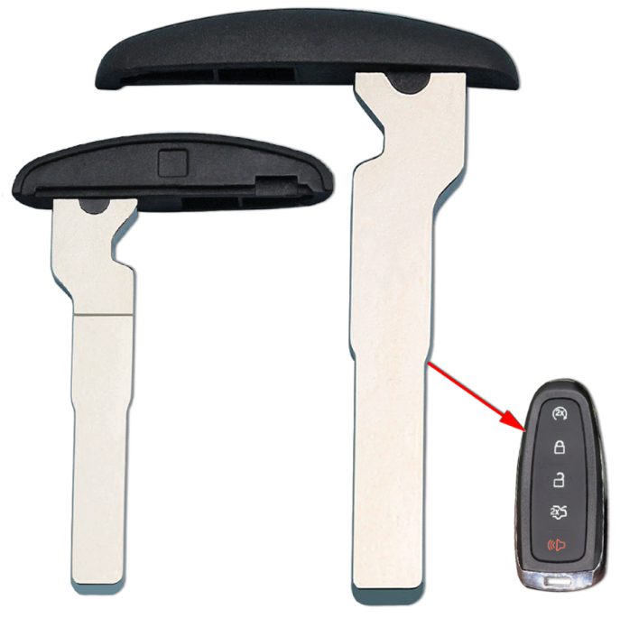 Mechanical Keys Replacement for Ford Smart Card Keyless Entry Remote Fob