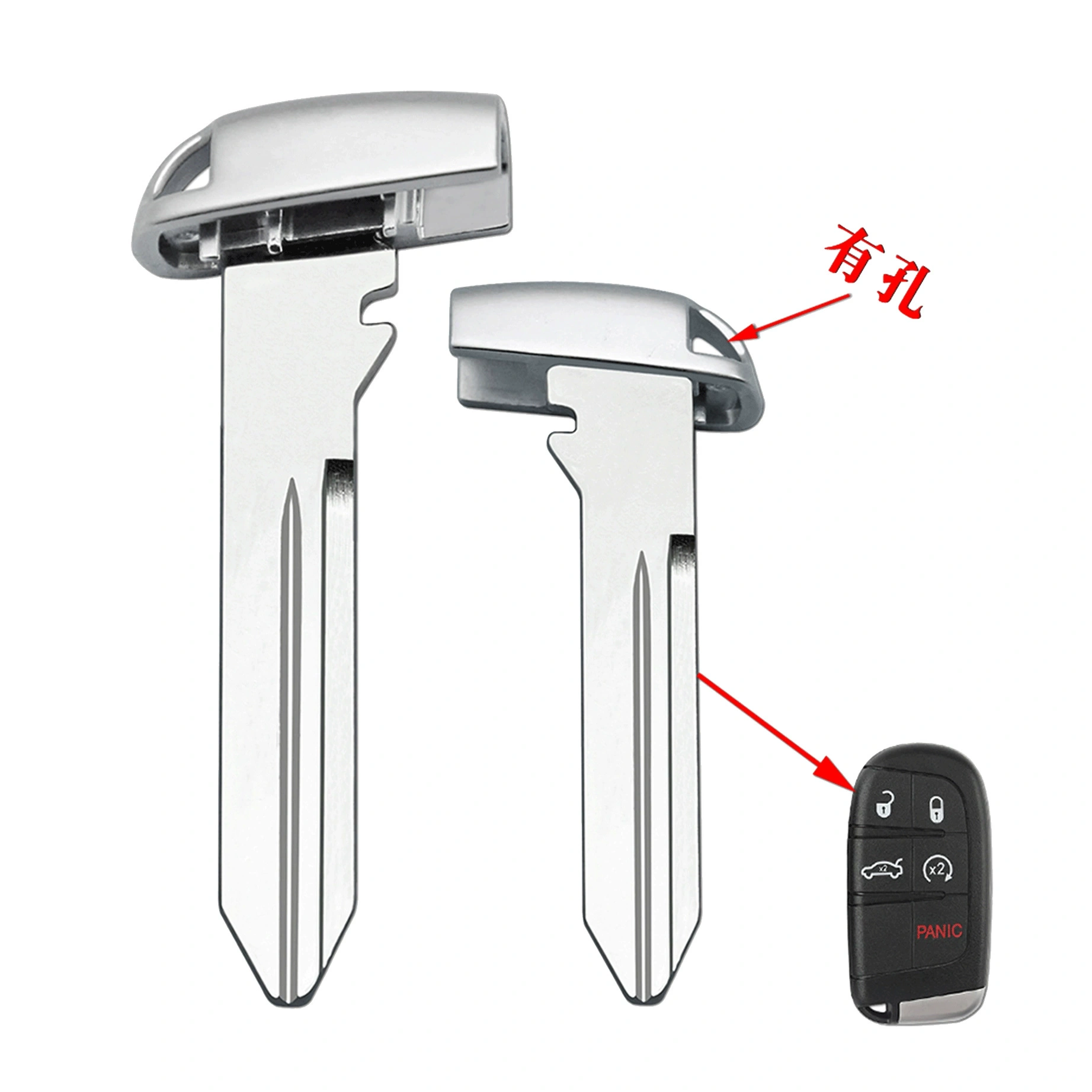 Emergency Key for Chrysler Doodge Jeep Car Smart Card Keyless Entry Remote Fob