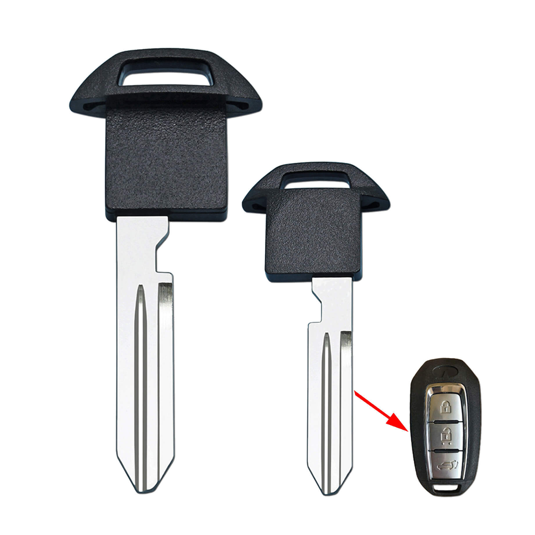 Spare Emergency Key for Nissan Infiniti Car Smart Card Keyless Entry Remote Fob