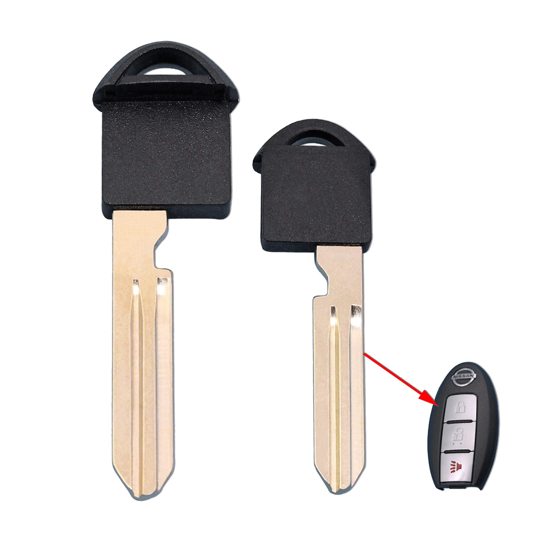 Spare Emergency Key for Nissan Car Smart Card Keyless Entry Remote Fob