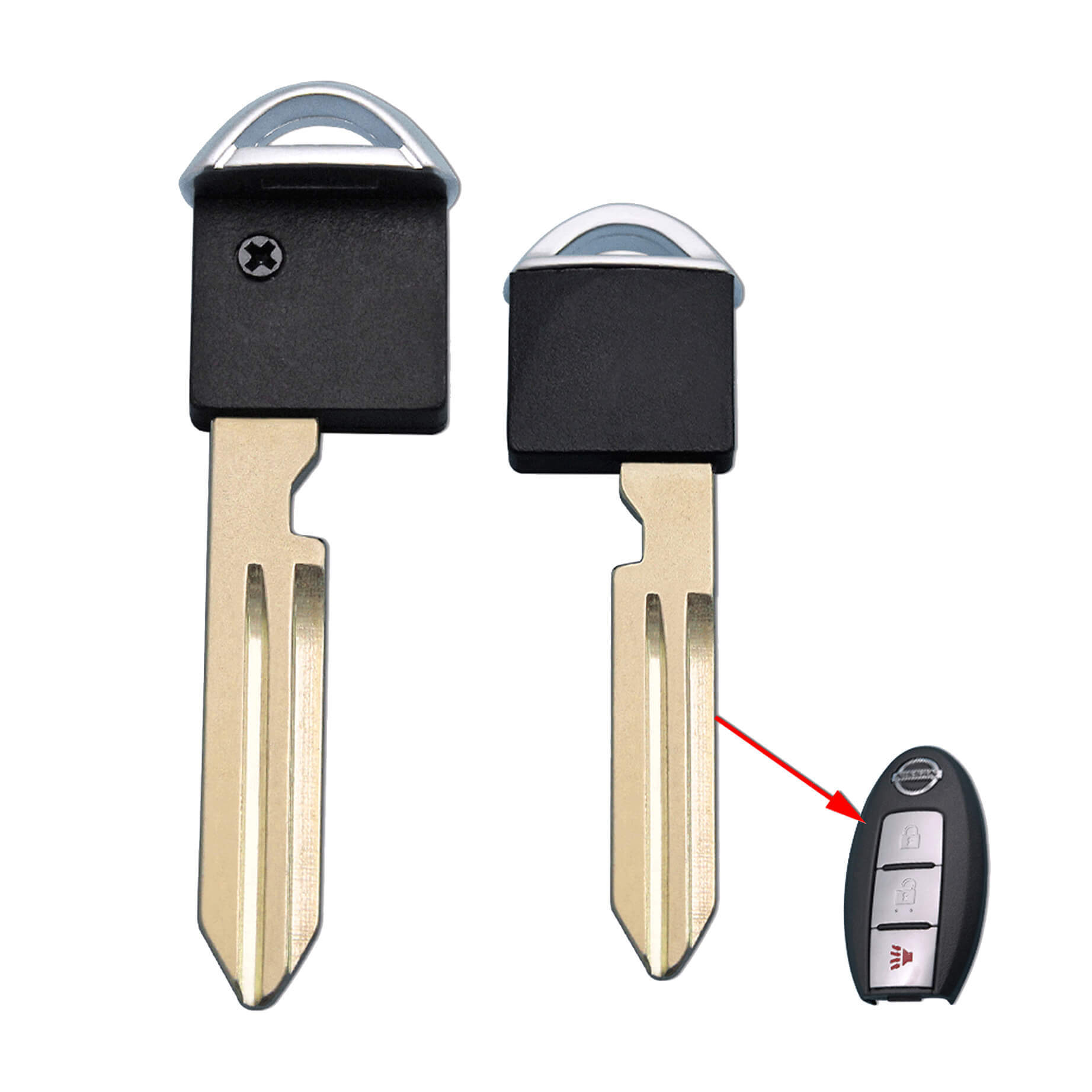 Spare Emergency Key for Nissan Car Smart Card Keyless Entry Remote Fob