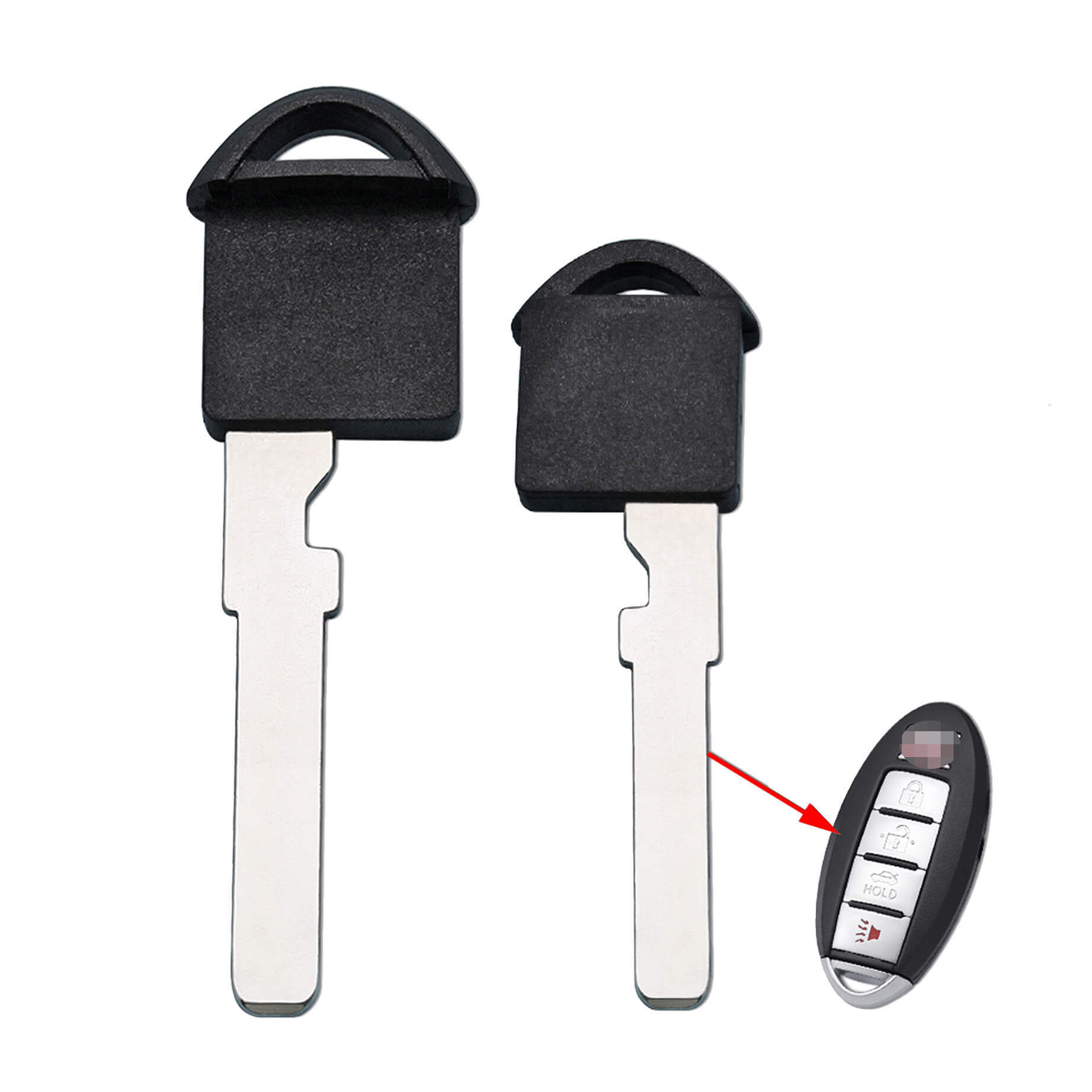 Spare Emergency Key for Nissan Car Smart Card Keyless Entry Remote Fob