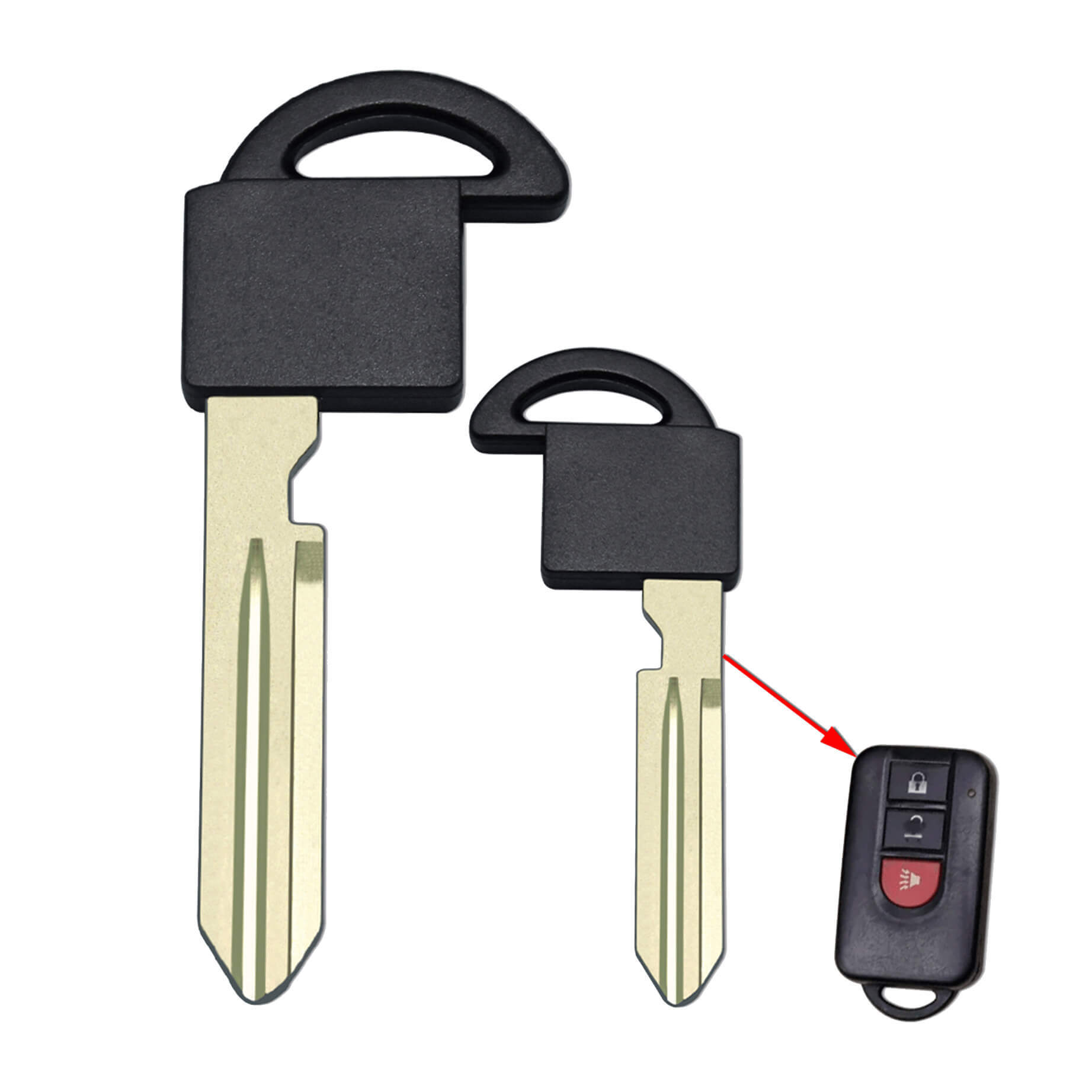 Spare Emergency Key for Nissan Infiniti Car Smart Card Keyless Entry Remote Fob