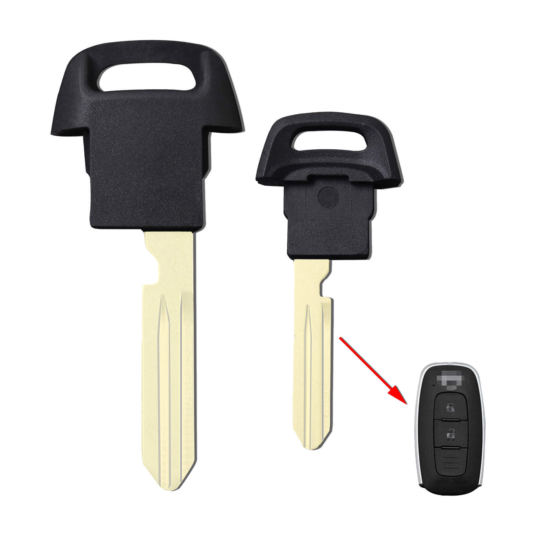Spare Emergency Key for Nissan Car Smart Card Keyless Entry Remote Fob