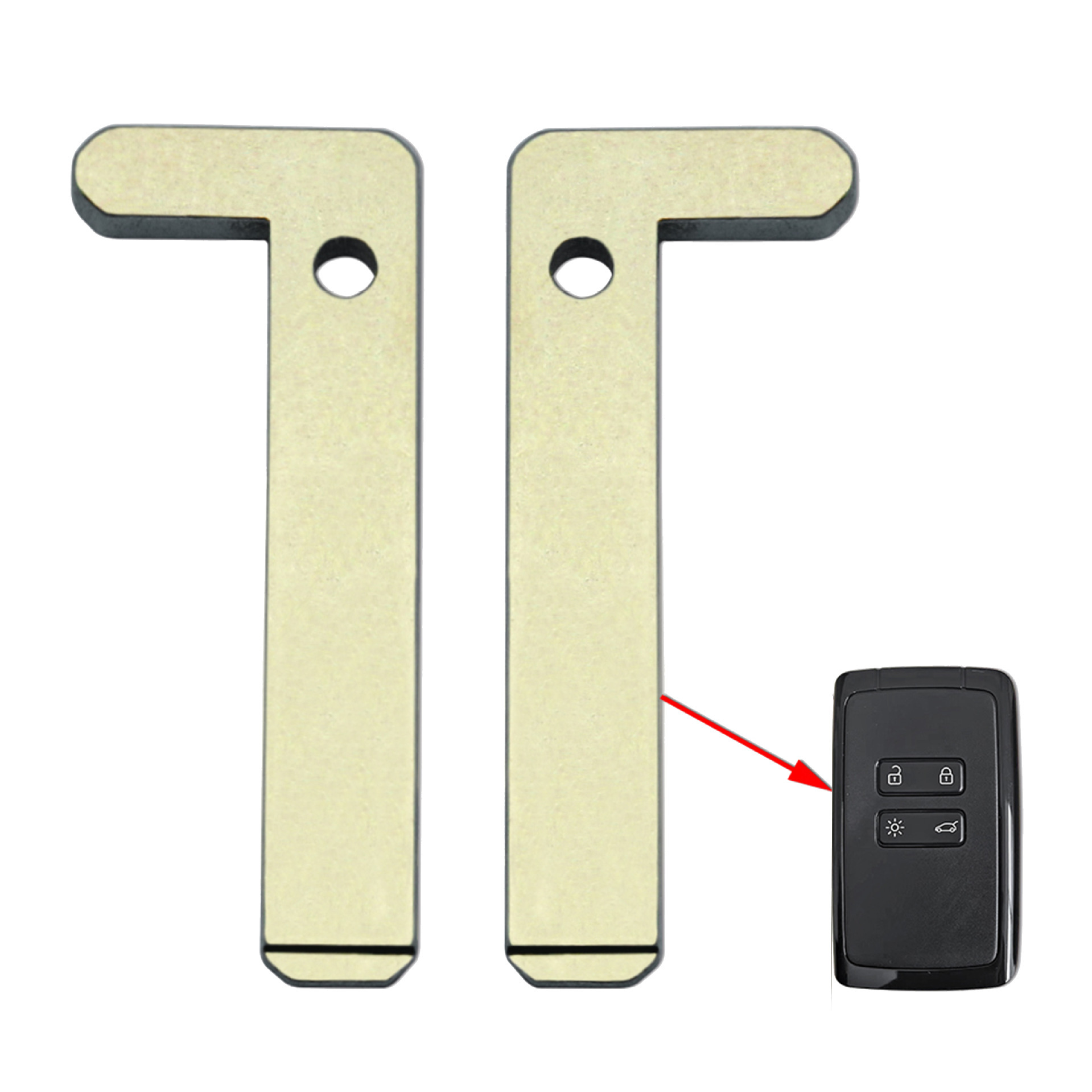 Emergency Key for Renault Car Smart Card Keyless Entry Remote Fob