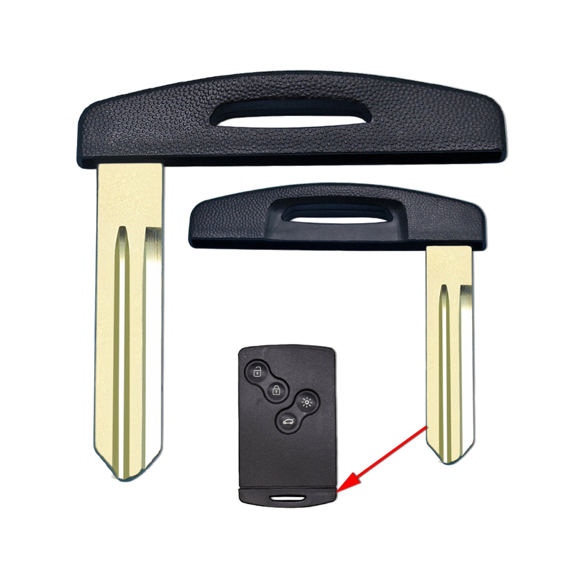 Emergency Key for Renault Car Smart Card Keyless Entry Remote Fob