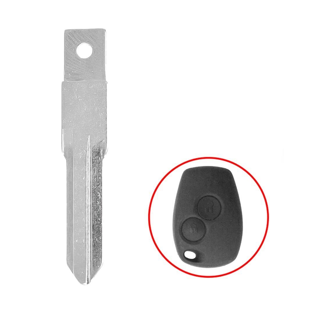 Non-Flip Remote Key Blades for Renault Peugeot Opel Nissan Dacia Remote Head Keyfobs Fixed Key Blades