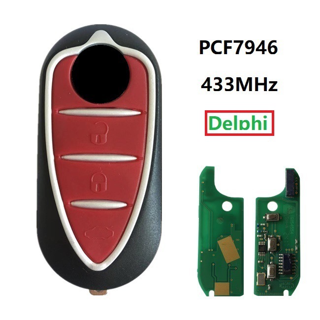 for Alfa Romeo 500L Giulietta / Mito Flip Key 3 Buttons Complete Remote Fobs with Electronics