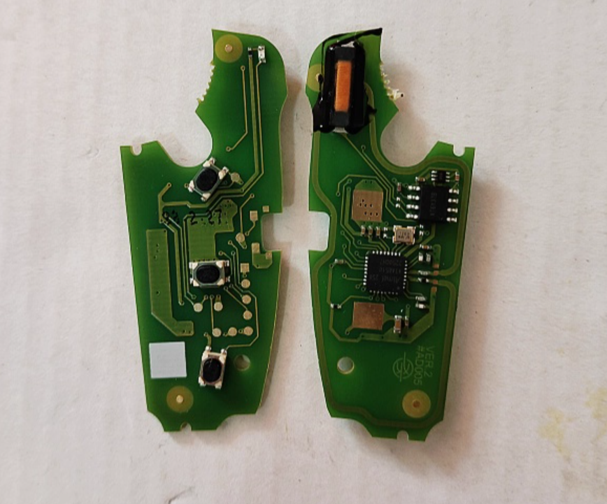 for Audi Flip Key Remote Fobs 3 Buttons with Electronics