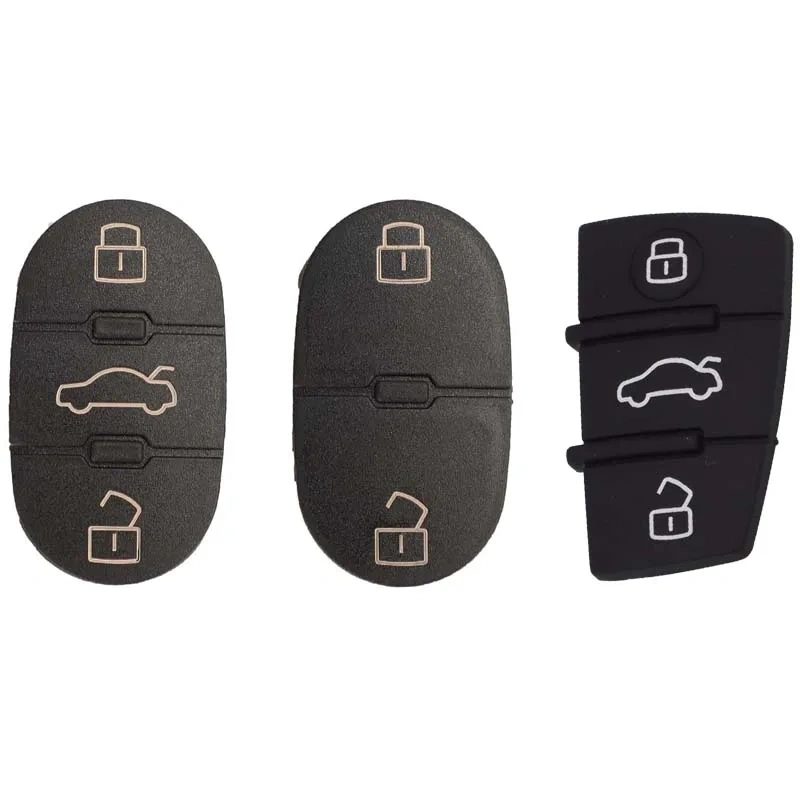 Rubber Buttons Pad for Audi Car Keys Remote Fob Repair