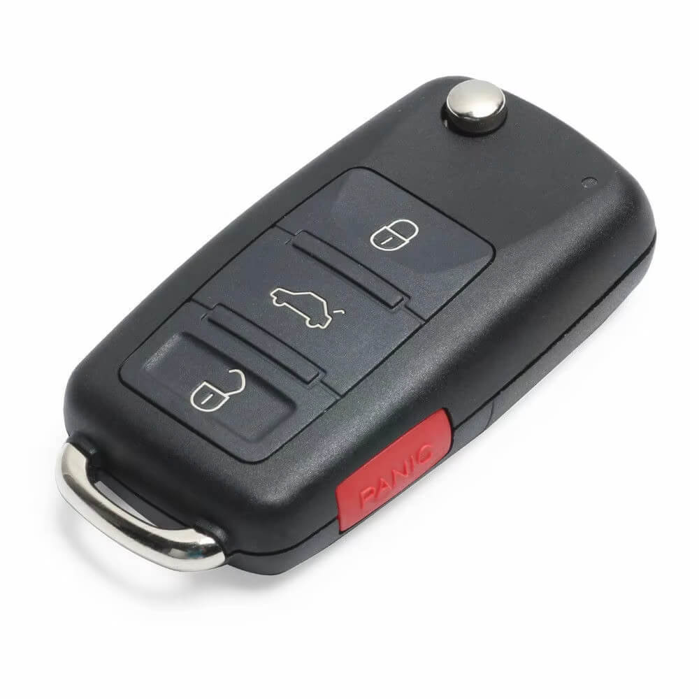 4(3+1) Buttons Audi Flip Key Keyless-Go Remote Fobs with Electronics for A8 S8 P/N 4E0837220N 4E0837220B