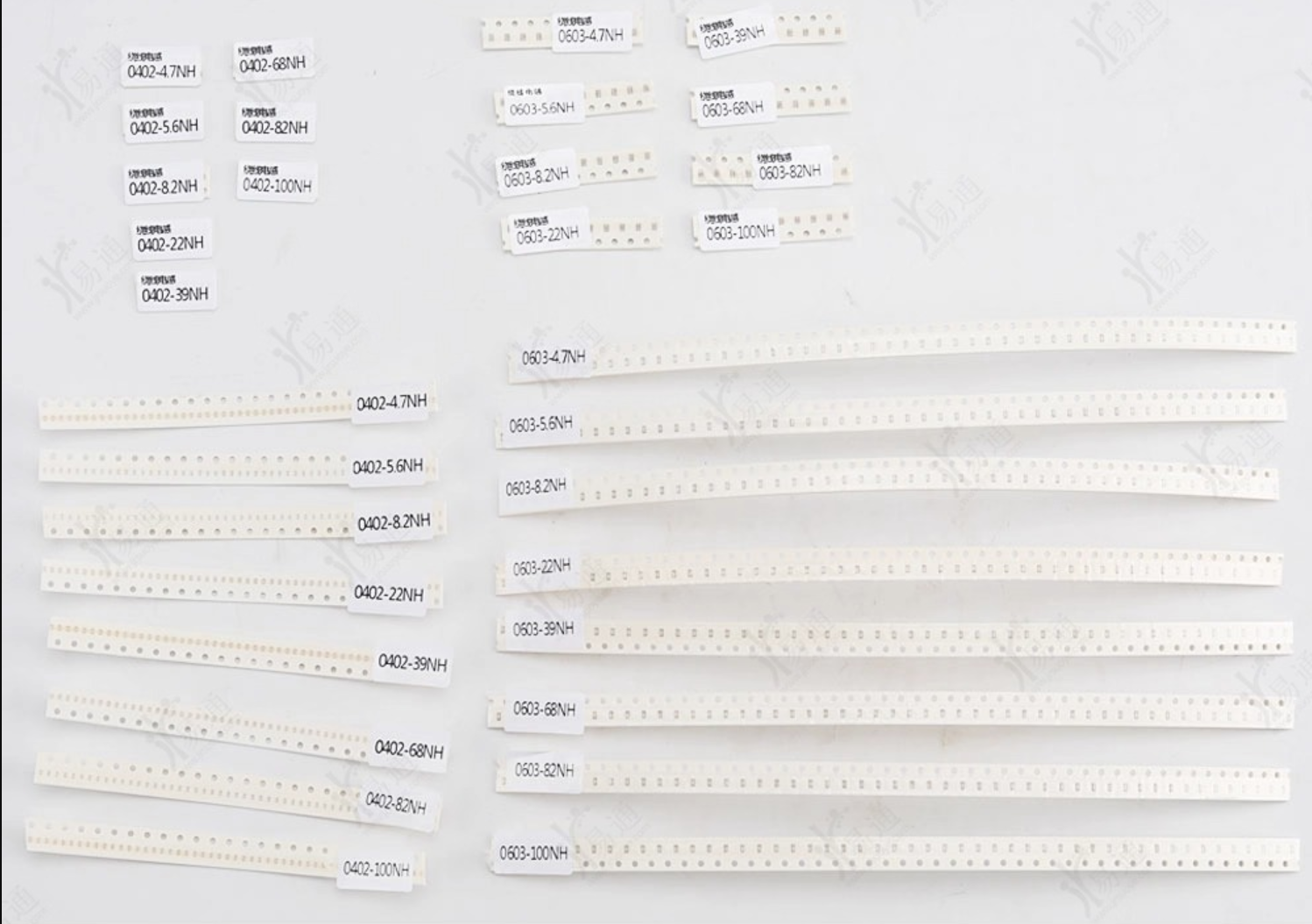 Car Remote Fob PCB Repair Components Kit 0603 and 0402 Inductor Kit – 32 Different Values, 960 Pieces Total