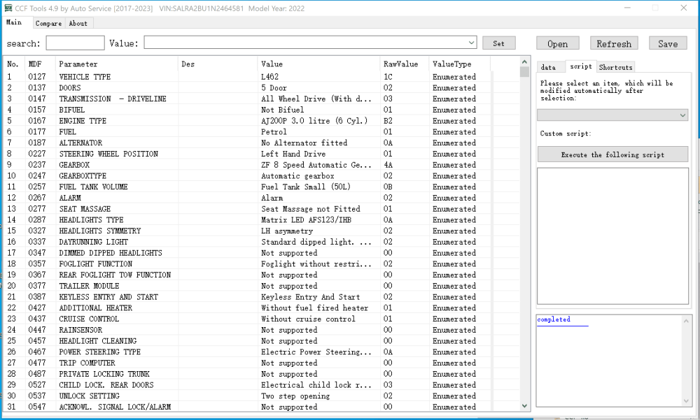 New JLR CCF Tools 4.9/5.0 CCF Editor and JLR VBF Editor for JLR 2017–2025 Registration for One System