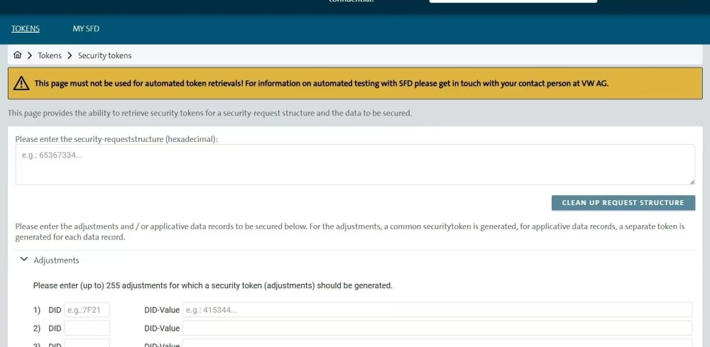 VW AUDI SFD2 Token Generation, SFD2 Unlock Coding ODIS, One-Time Service