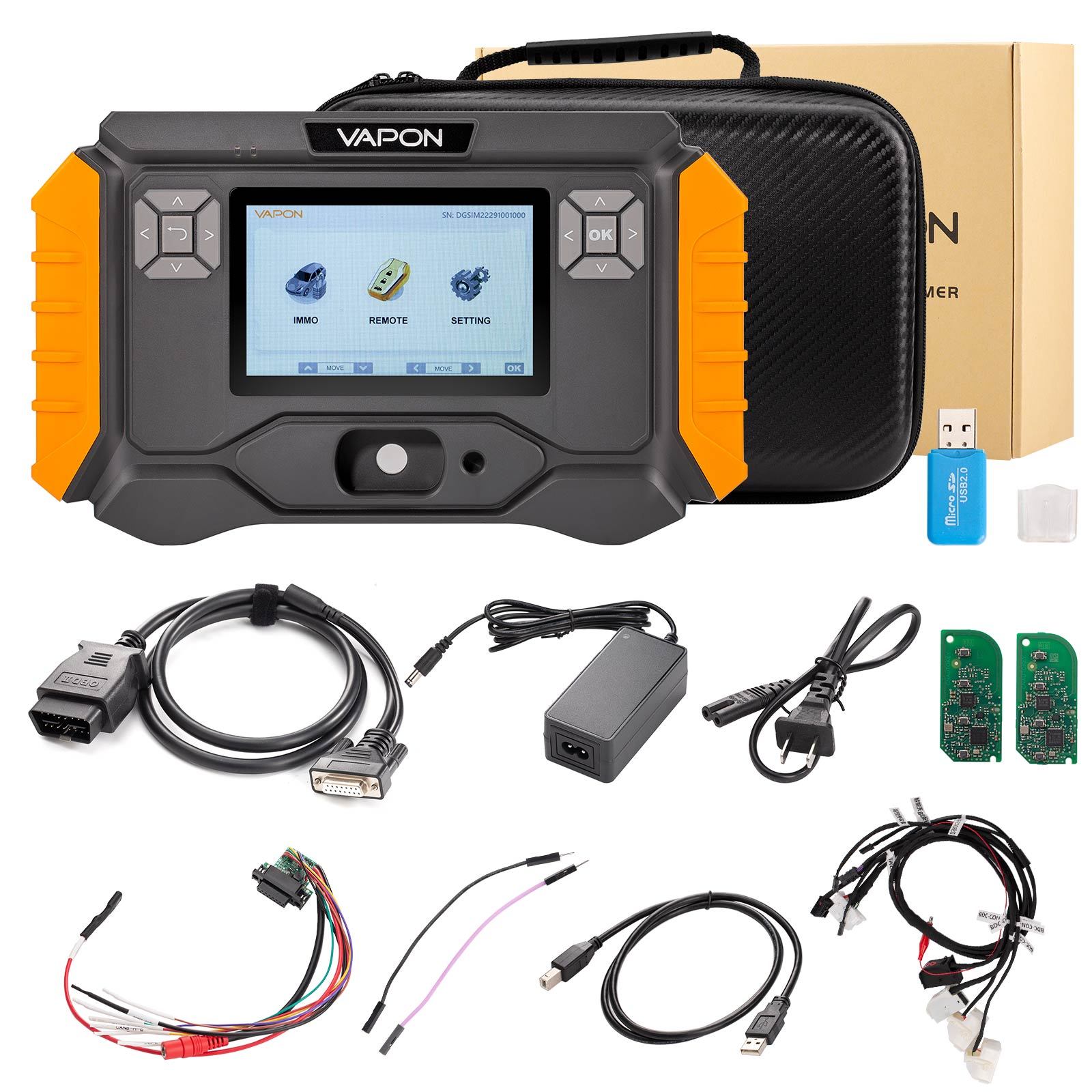 VAPON VP100 BMW Key Programmer Supports G Chassis 2015–2021 Key Programing & BDC2 Module Cloning