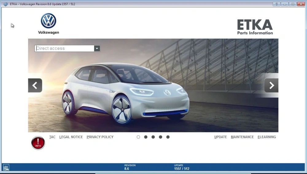 VAG ETKA Electronic Parts Catalogs (EPC) for cars Audi, Volkswagen, Skoda