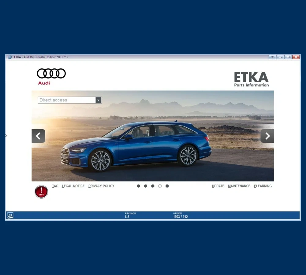 VAG ETKA Electronic Parts Catalogs (EPC) for cars Audi, Volkswagen, Skoda