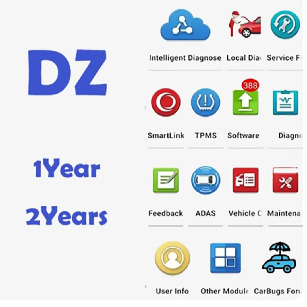 1 Year 2 Years Subscription Diagzone(DZ)  Pro Software Activation Cars+EV+ HD Trucks For TD2 (9884/6/7) Update