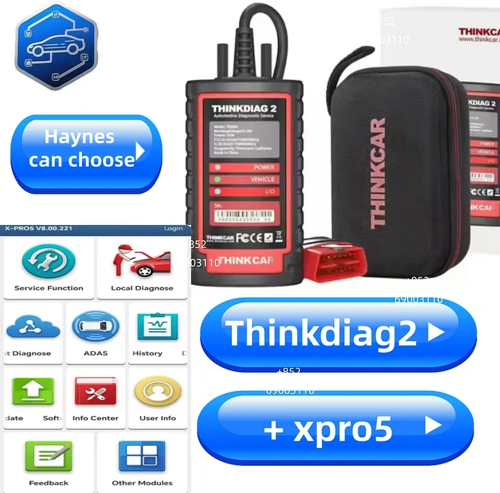 Thinkdiag2 With X-Pro5 Activate Subscription All System Diagnostic Tool Supports CAN FD Protocols Thinkcar Thinkdiag2 For XPRO5