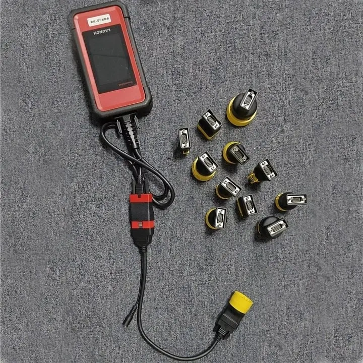 For Launch Heavy Duty Truck Cable Adapters Total 12PCS Set With OBD1 Cable