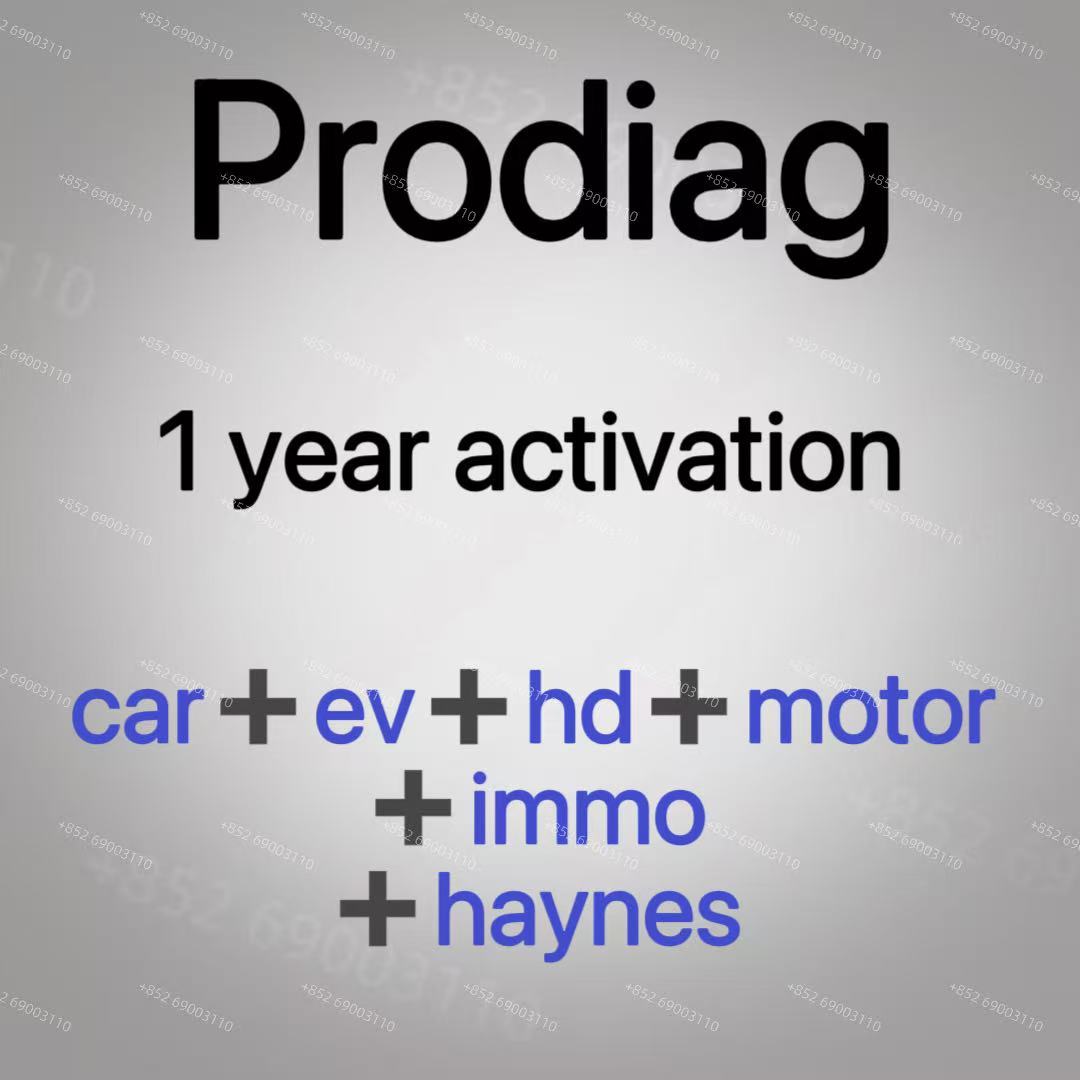 Prodiag Software Activation 1 Year Compatible TD TD2 Ediag Golo pro 4.0 Car EV HD Motor Immobilizer Haynes pro Diagnostic Tool