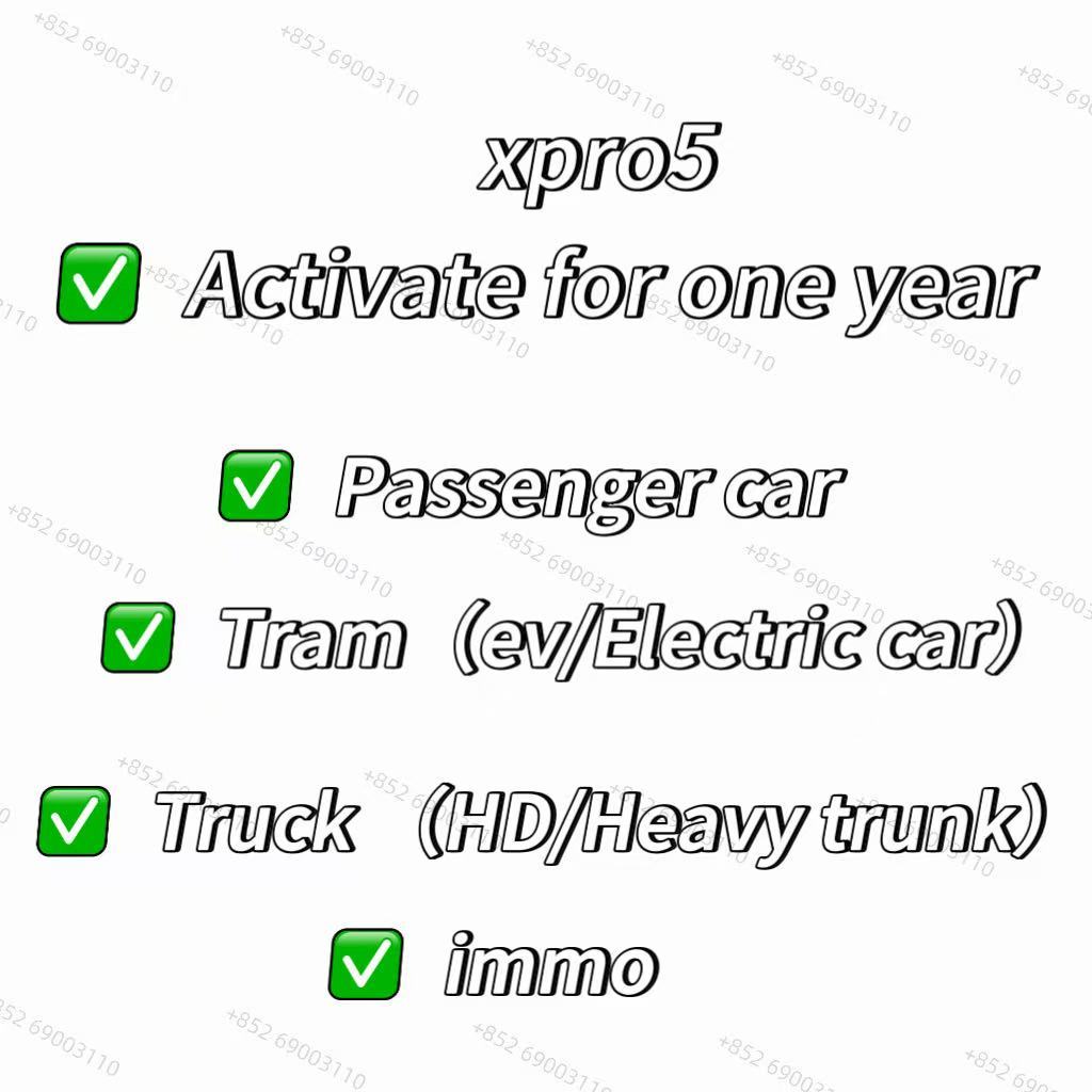 Xpro5 1 Year Subscription Software Activation For DBSCAR dbscar5/7 Easydiag 2.0 3.0 / Thinkdiag 2/ Golo/ Ediag Cars+EV+ HD+Immo