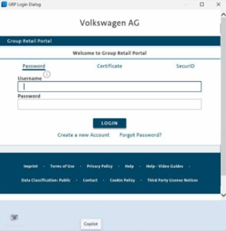(One Hour) ODIS GRP User Account Online Login Access System for VW/Audi/Skoda/Seat for Odis version 24 onward