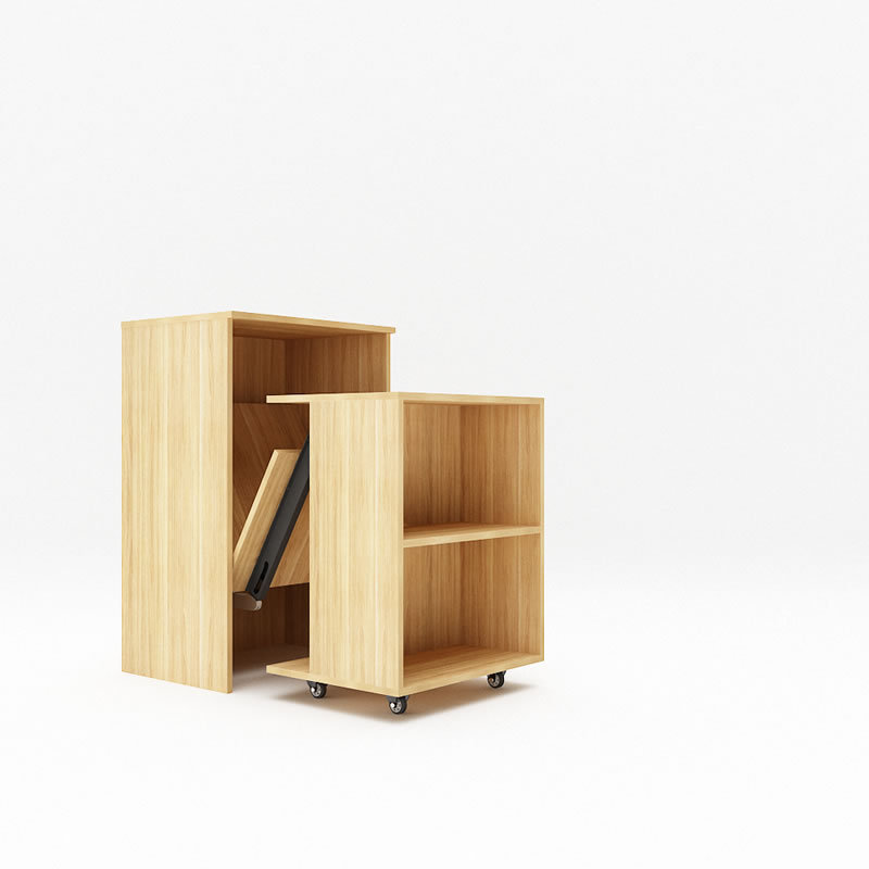 Fold down desk hardware kit for small room